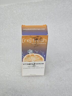 Vitamin C Serum By Refresh Skin Therapy 1 fl oz With Vitamins B+E & Ferulic Acid